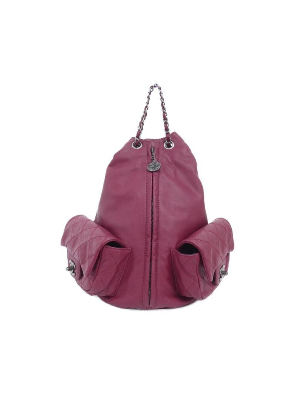 Chanel Backpack Sac Burgundy